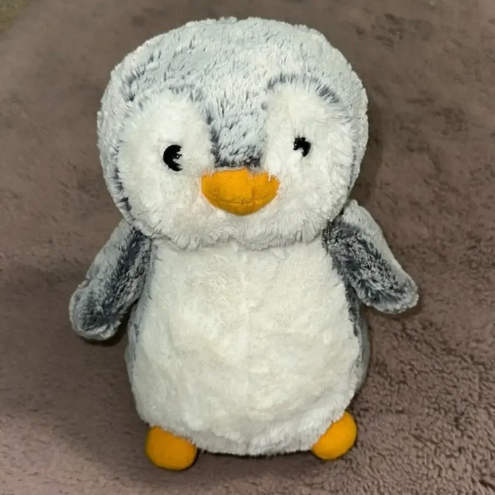 Aurora World Penguin Plush Frosty Gray White Soft Stuffed Animal
